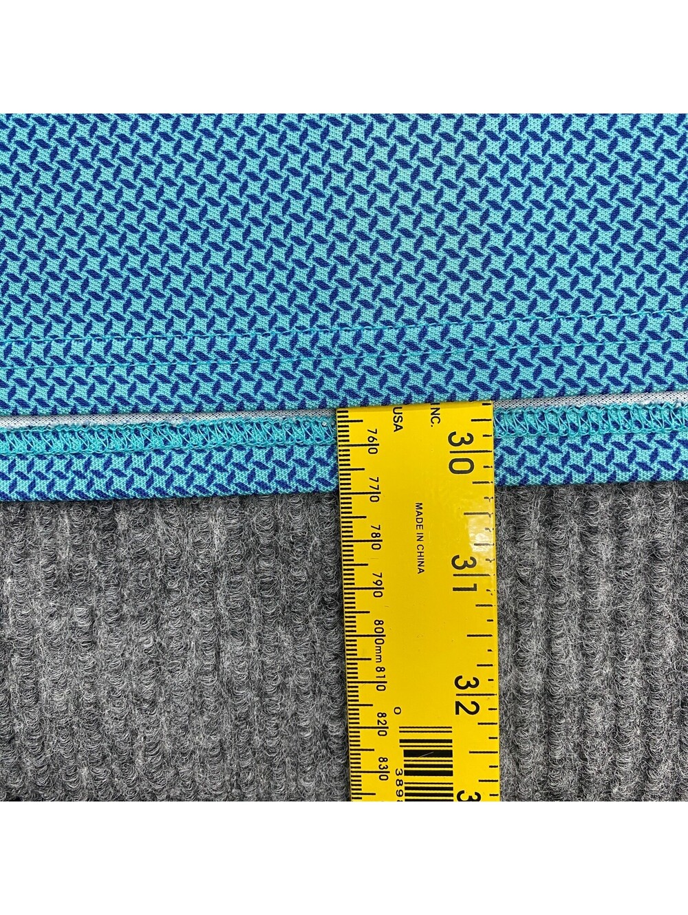 Holderness & Bourne Polo Shirt Mens M Tailored Blue Geometric Performance Golf - Picture 6 of 9